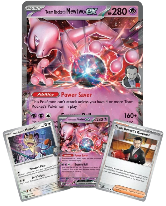Pokemon TCG: Team Rocket's Mewtwo ex Box
