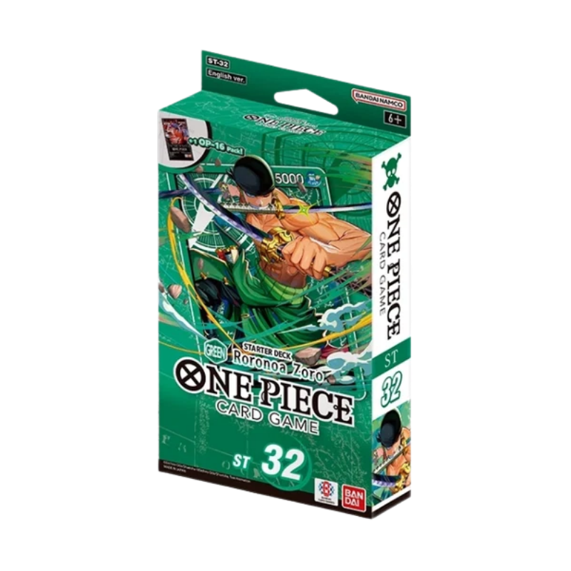 One Piece TCG: ST-32 Starter Deck Box Green Roronoa Zoro