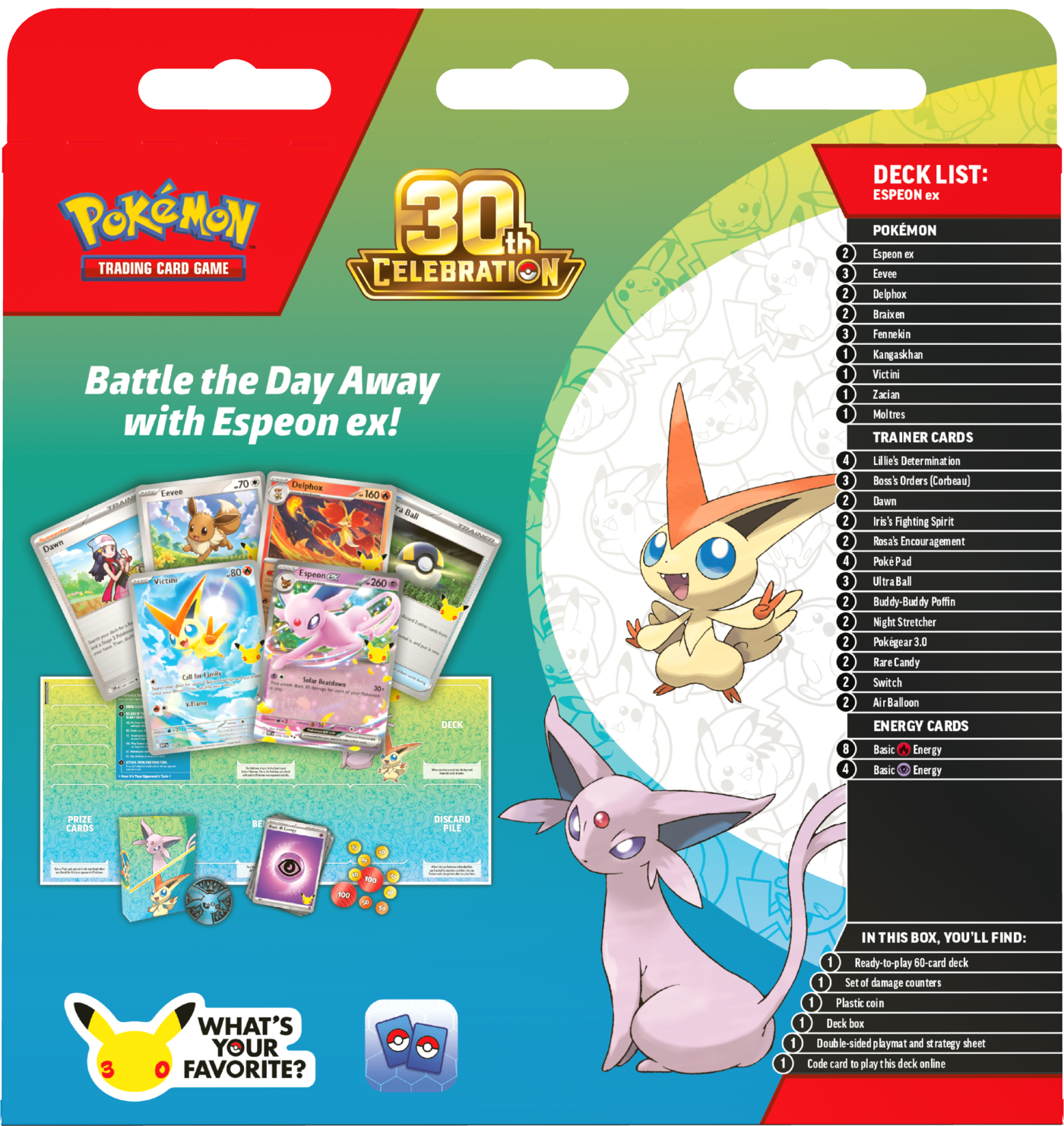 Pokemon TCG: 30th Celebration: Battle Deck - Espeon Ex