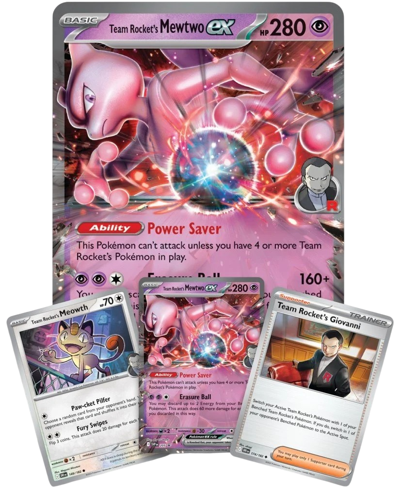 Pokemon TCG: Team Rocket's Mewtwo ex Box