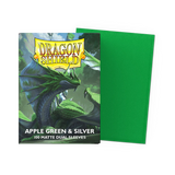 Dragon Shield Apple Green & Silver Sleeves (100pcs.)