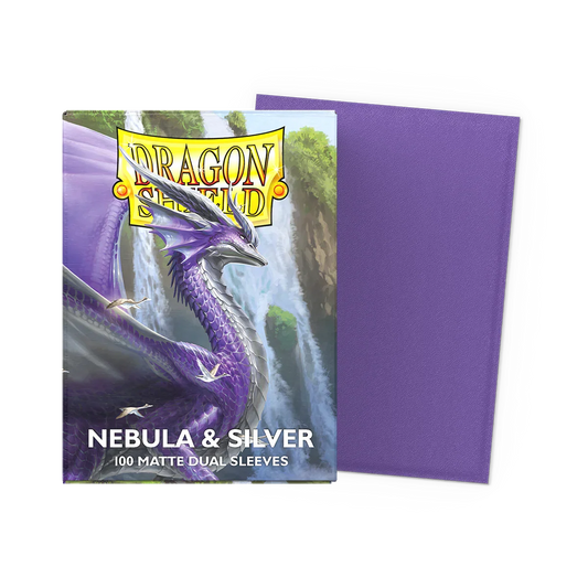 Dragon Shield Nebula & Silver Sleeves (100pcs.)
