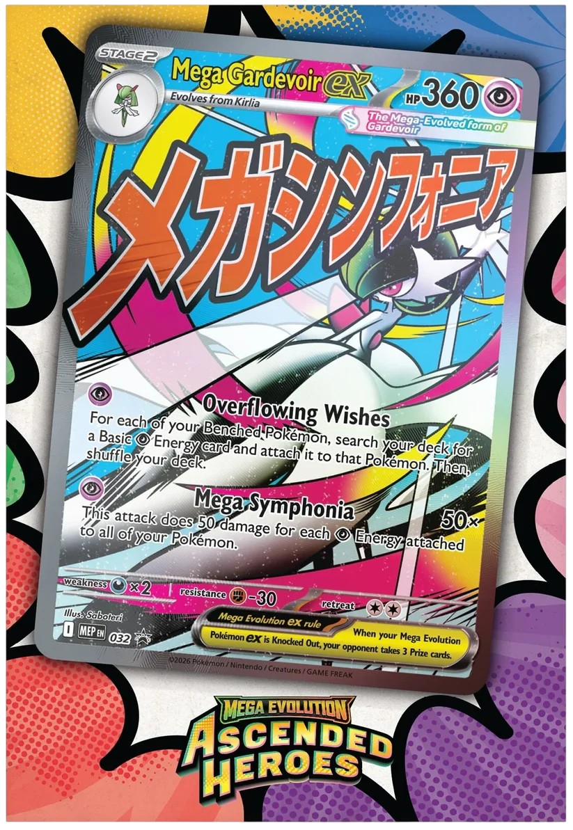 Pokemon TCG: Mega Evolution - Ascended Heroes: Mega Gardevoir Premium Poster Collection