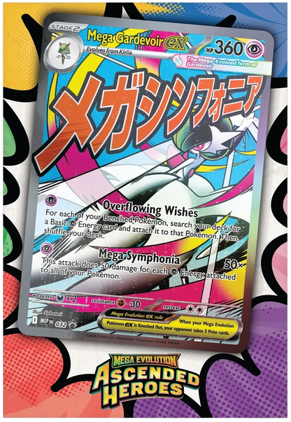 Pokemon TCG: Mega Evolution - Ascended Heroes: Mega Gardevoir Premium Poster Collection