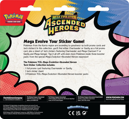 Pokemon TCG: Mega Evolution - Ascended Heroes: Gastly Tech Sticker Collection