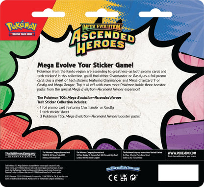 Pokemon TCG: Mega Evolution - Ascended Heroes: Charmander Tech Sticker Collection