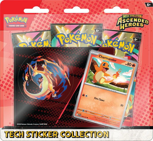 Pokemon TCG: Mega Evolution - Ascended Heroes: Charmander Tech Sticker Collection