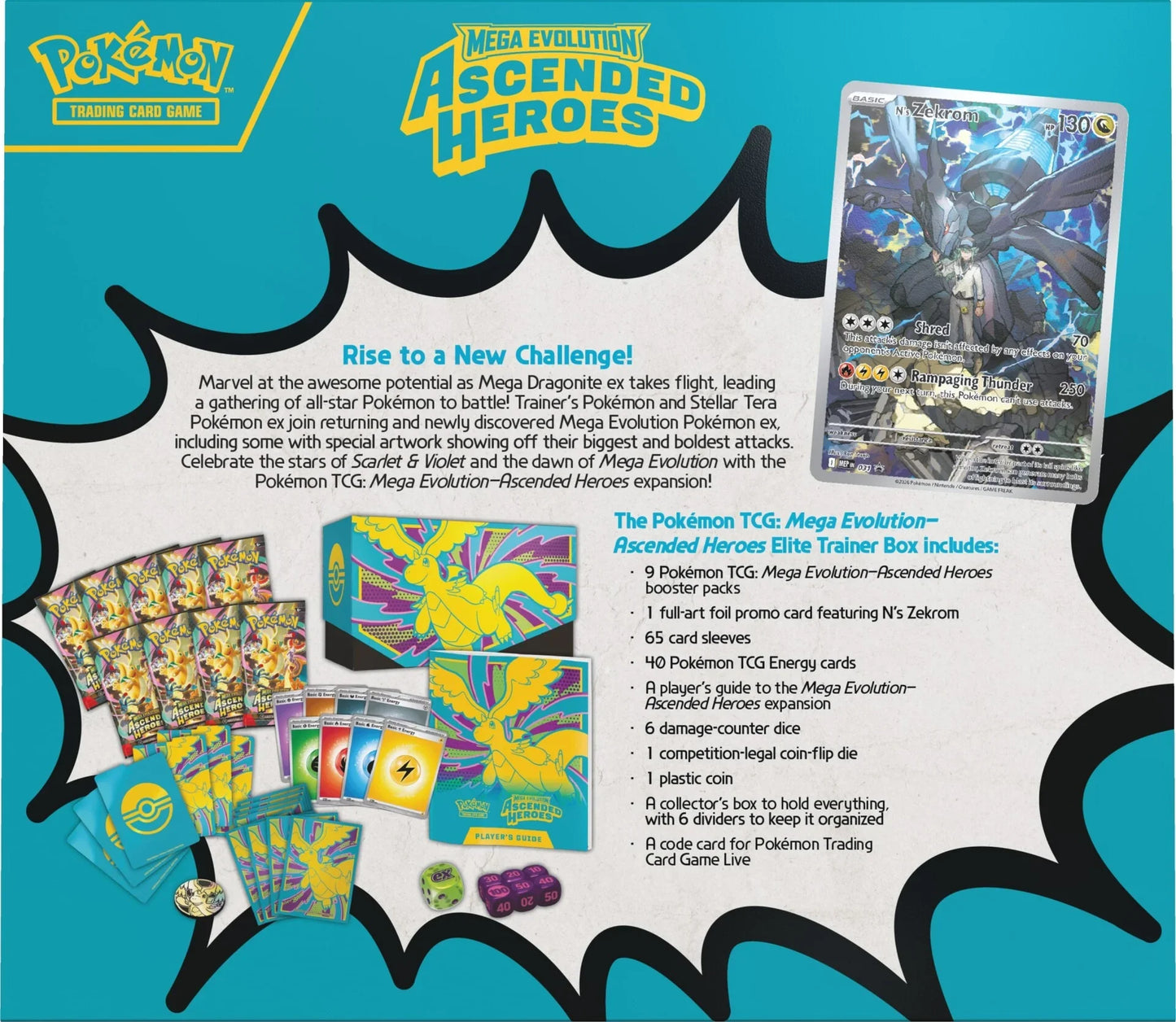 Pokemon TCG: Mega Evolution - Ascended Heroes Elite Trainer Box