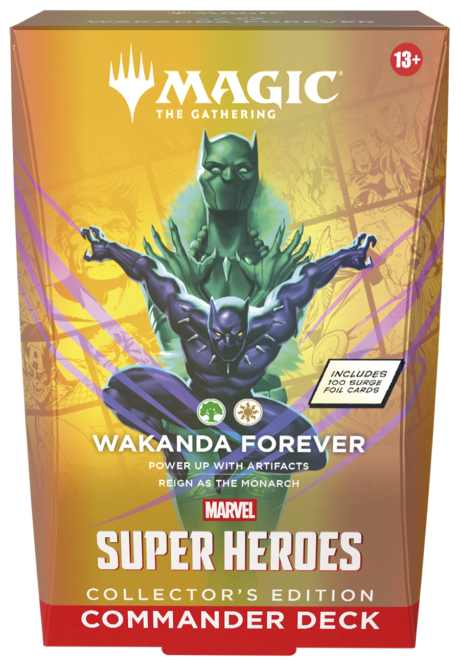 Magic the Gathering: Marvel Super Heroes Commander Deck - Wakanda Forever - Collector's Edition