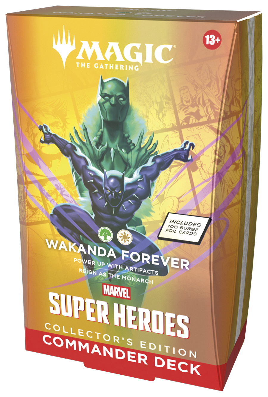 Magic the Gathering: Marvel Super Heroes Commander Deck - Wakanda Forever - Collector's Edition