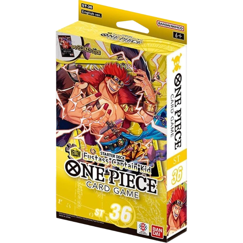 One Piece TCG: ST-36 Starter Deck Box Yellow Eustass Captain Kid