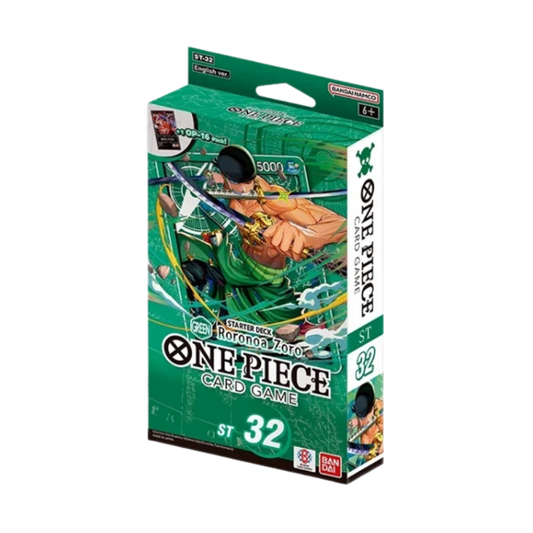 One Piece TCG: ST-32 Starter Deck Box Green Roronoa Zoro