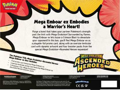 Pokemon Ascended Heroes: Mega Emboar ex Box