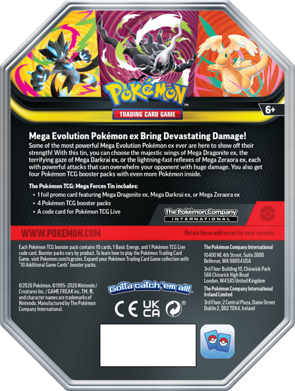 Pokémon TCG: Mega Forces Tin - Mega Zeraora ex