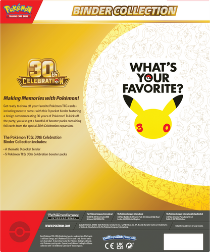Pokemon TCG: 30th Celebration: Binder Collection