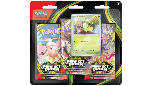 Pokémon TCG: Mega Evolution - Perfect Order - 3-pack Blister - Chikorita