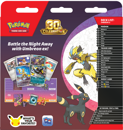 Pokemon TCG: 30th Celebration: Battle Deck  - Umbreon Ex