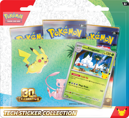 Pokémon TCG: 30th Celebration – Tech Sticker Collection Alolan