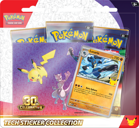 Pokémon TCG: 30th Celebration – Tech Sticker Collection Lucario