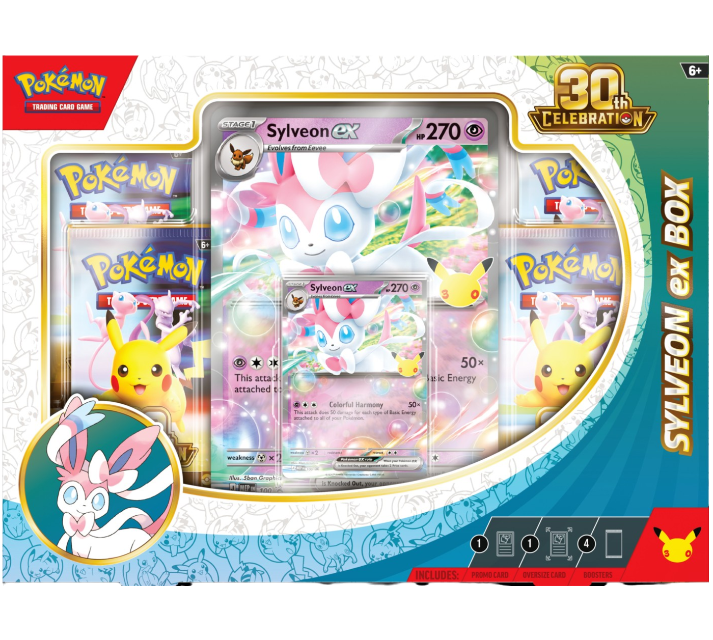 Pokemon TCG: 30th Celebration Ex Box - Sylveon ex