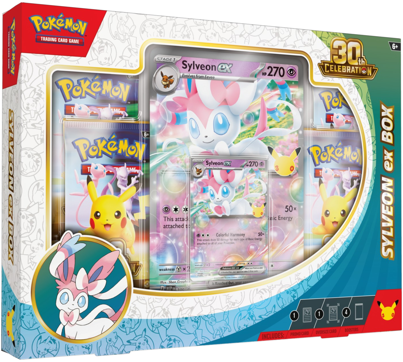 Pokemon TCG: 30th Celebration Ex Box - Sylveon ex