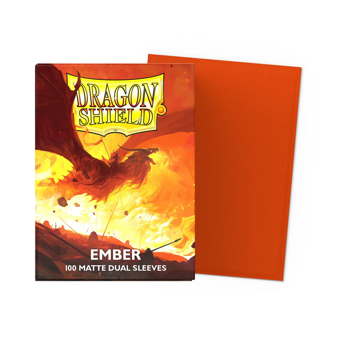Dragon Shield Ember Sleeves (100pcs.)