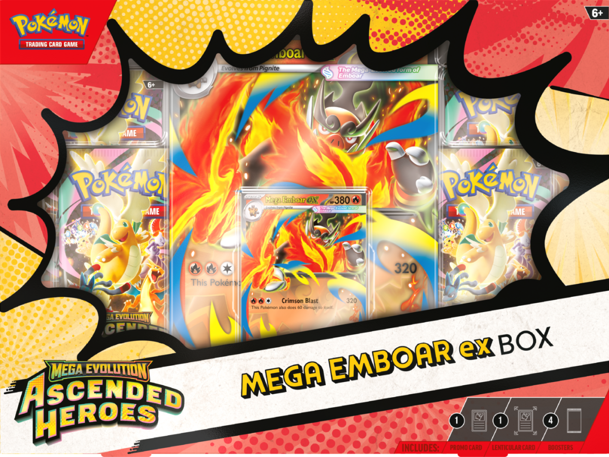 Pokemon Ascended Heroes: Mega Emboar ex Box