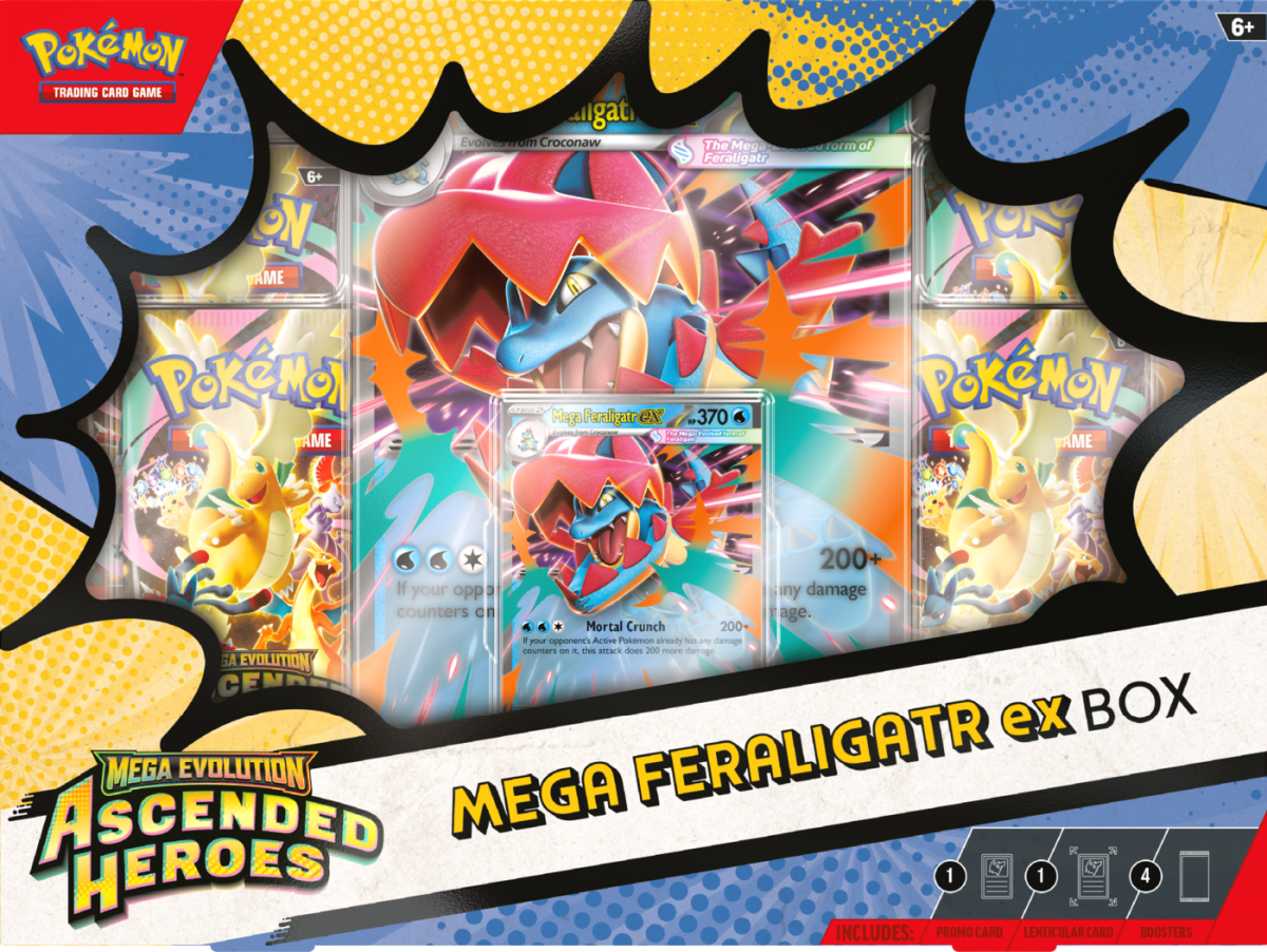 Pokemon Ascended Heroes: Mega Feraligatr ex Box