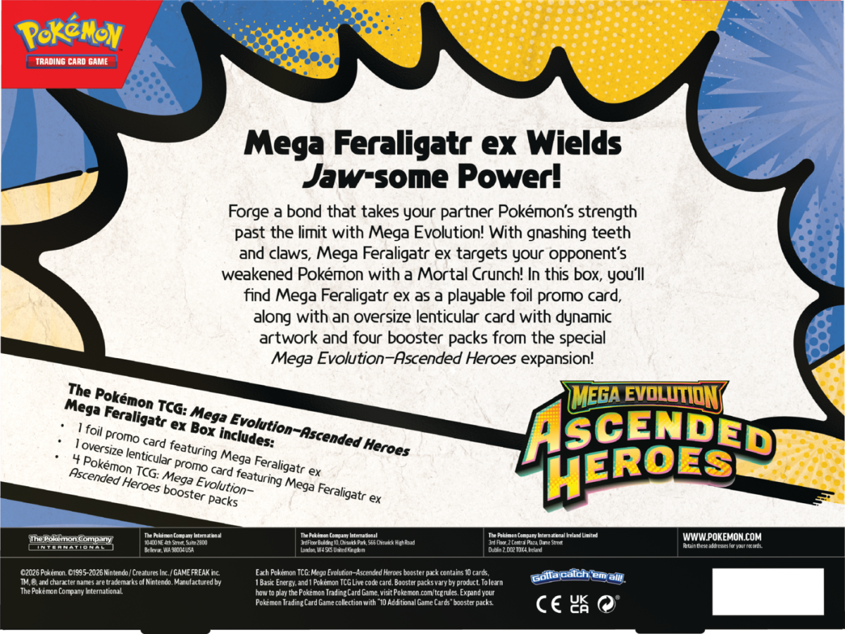 Pokemon Ascended Heroes: Mega Feraligatr ex Box