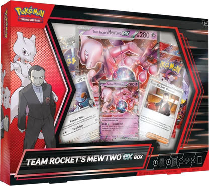 Pokemon TCG: Team Rocket's Mewtwo ex Box
