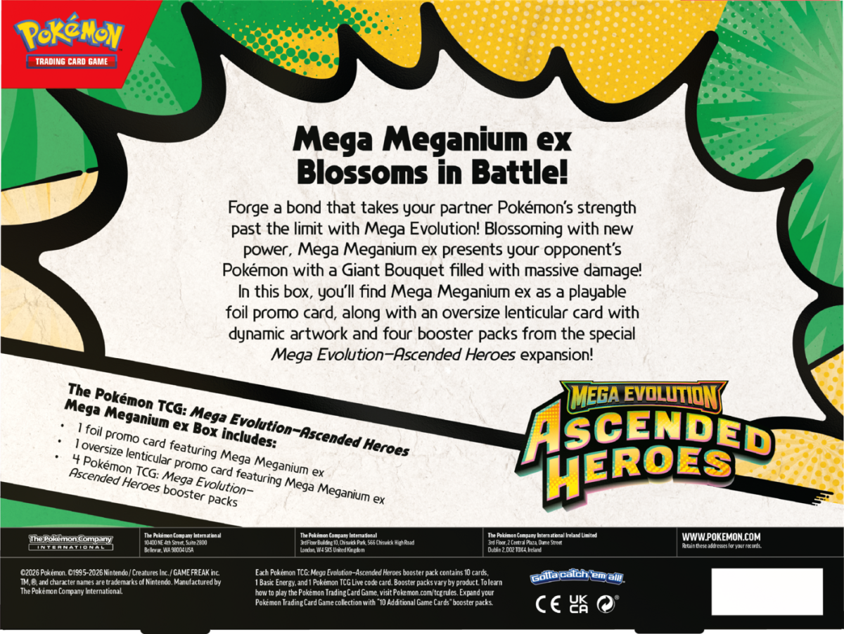 Pokemon Ascended Heroes: Mega Meganium ex Box