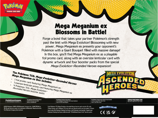 Pokemon Ascended Heroes: Mega Meganium ex Box