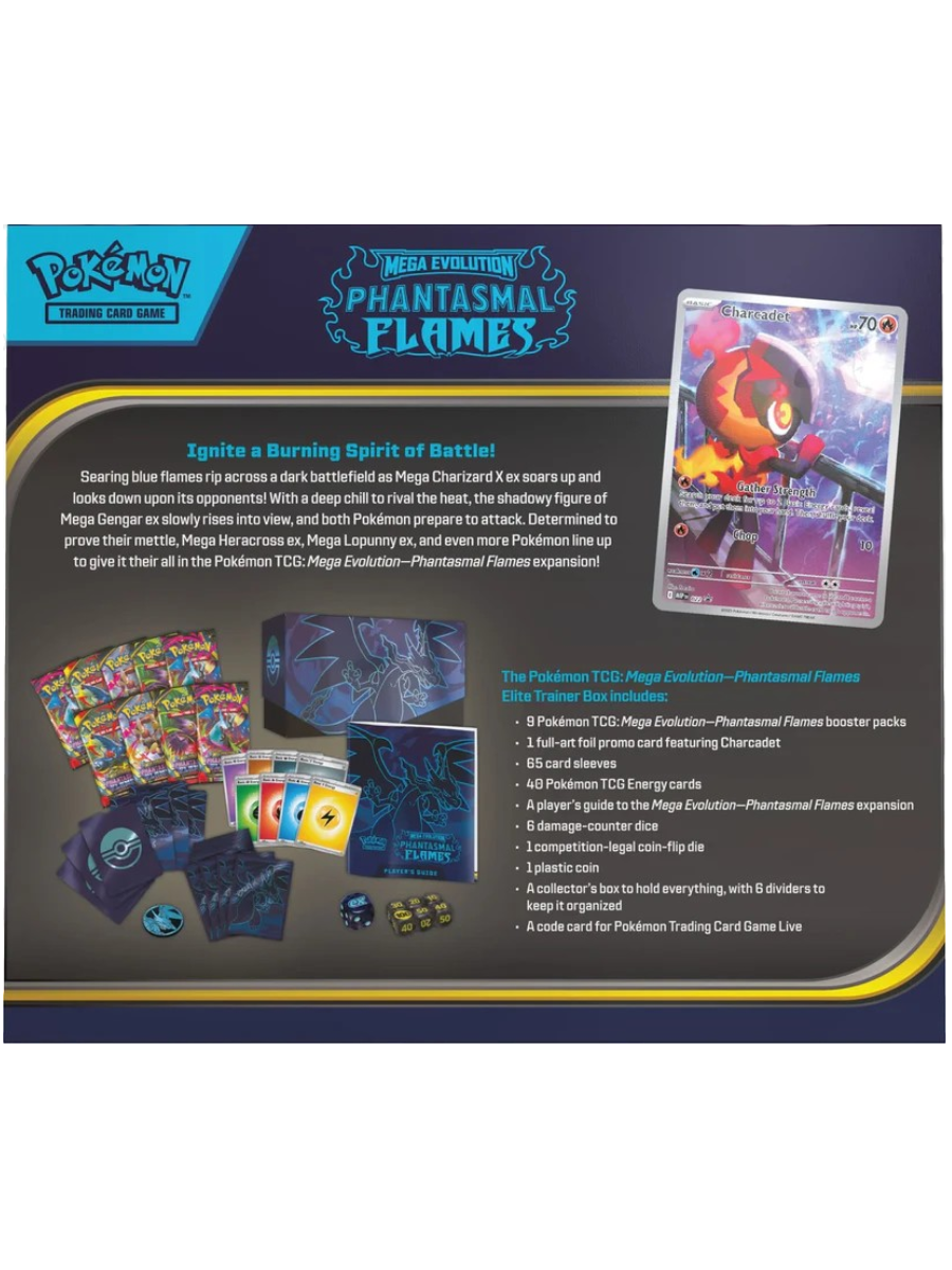 Pokemon TCG: Mega Evolution - Phantasmal Flames - Elite Trainer Box