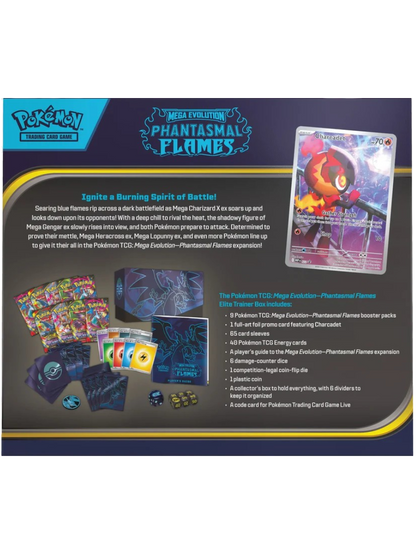 Pokemon TCG: Mega Evolution - Phantasmal Flames - Elite Trainer Box