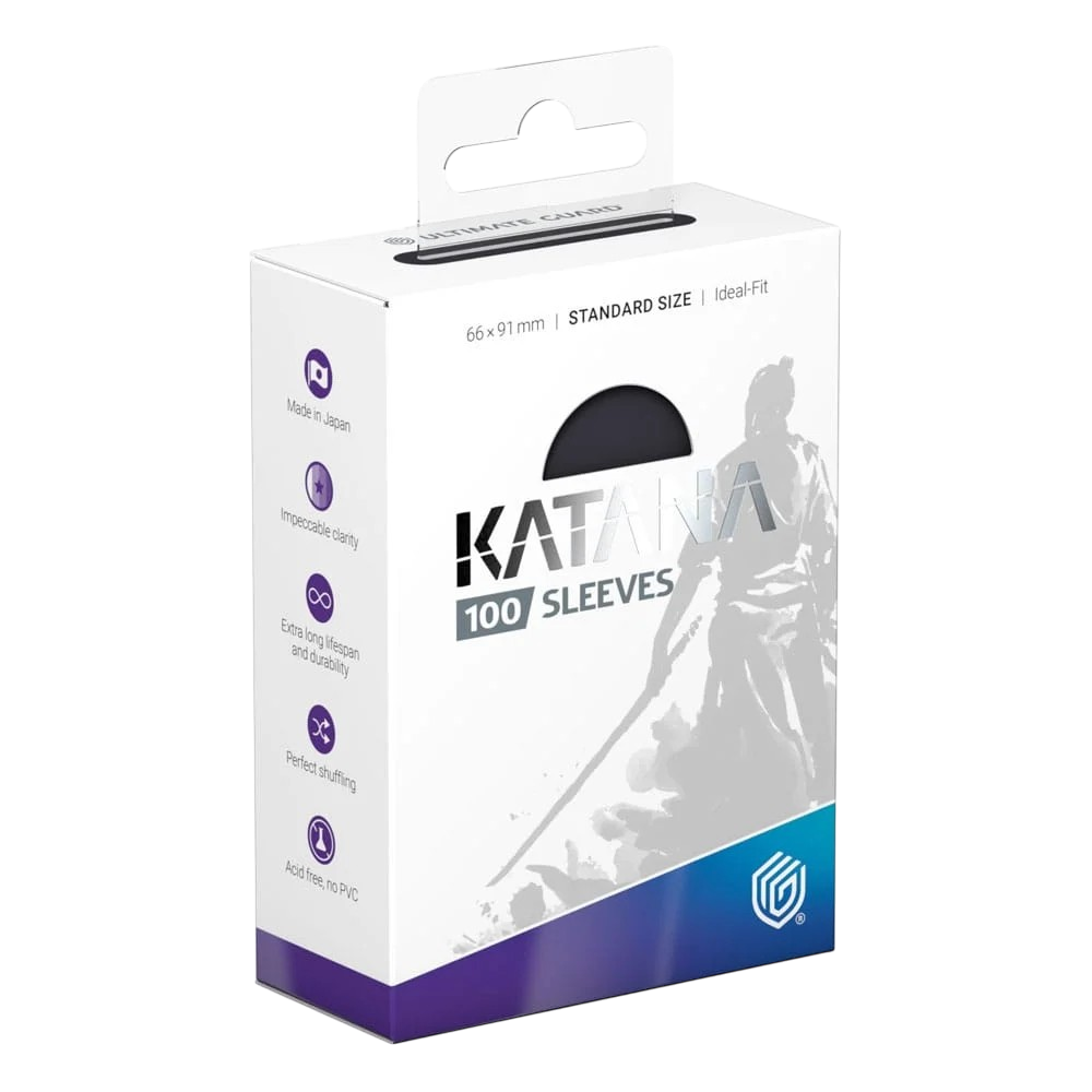 100 Ultimate Guard Katana Sleeves (Obsidian Shard)