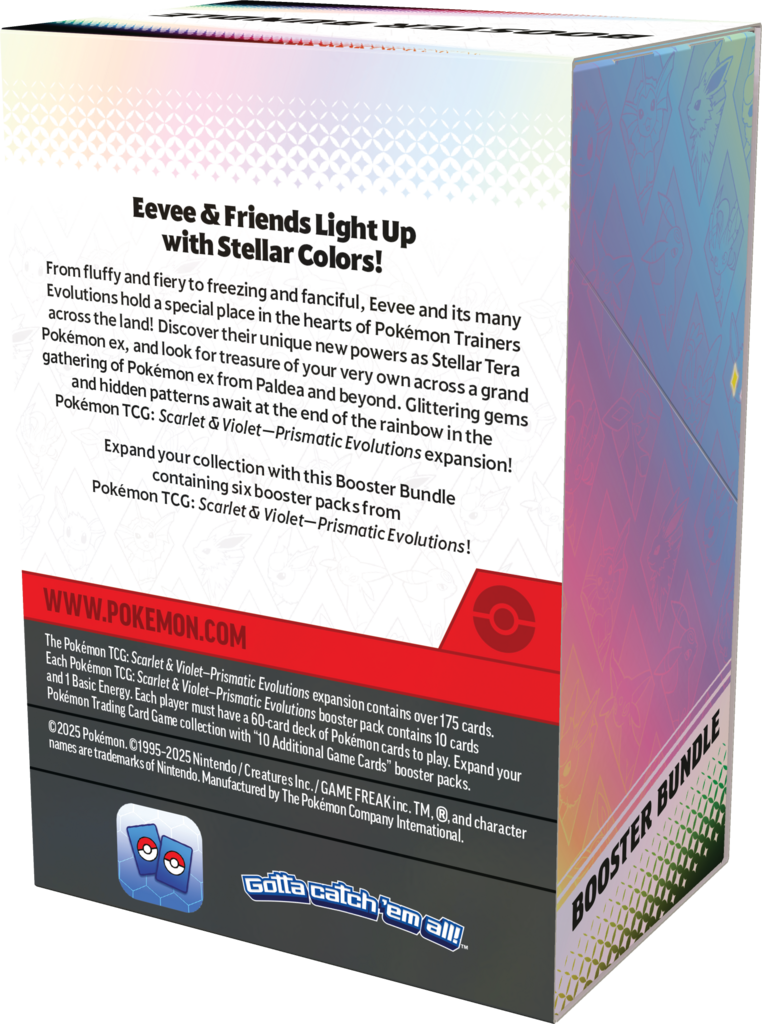 Pokémon TCG: Scarlet & Violet - Prismatic Evolutions - 6 Booster Pack Bundle