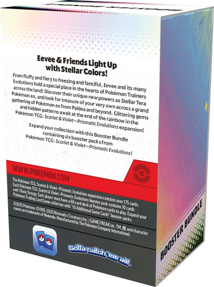 Pokémon TCG: Scarlet & Violet - Prismatic Evolutions - 6 Booster Pack Bundle